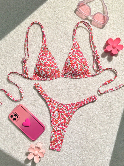 Bikini estampado Semi hilo