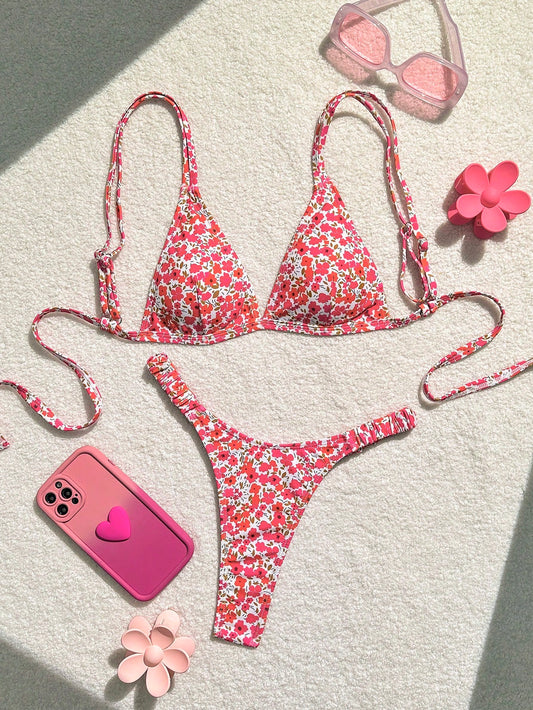 Bikini estampado Semi hilo