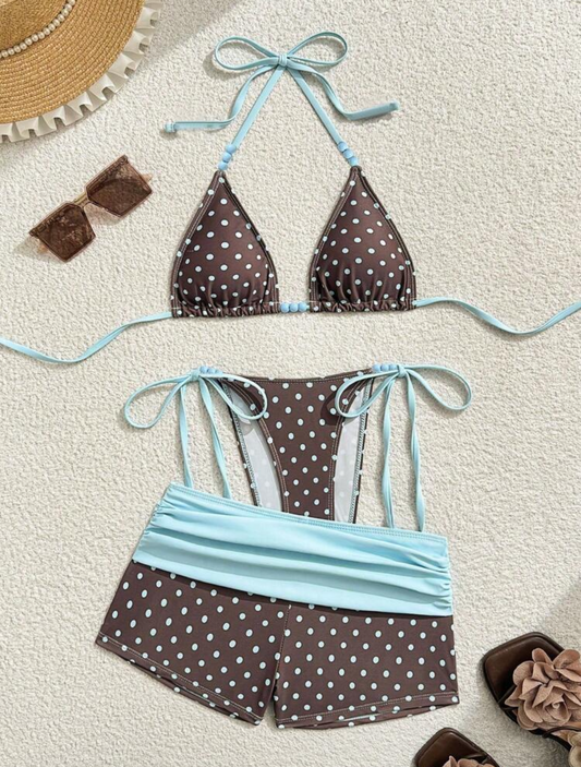 Bikini estampado conjunto con short