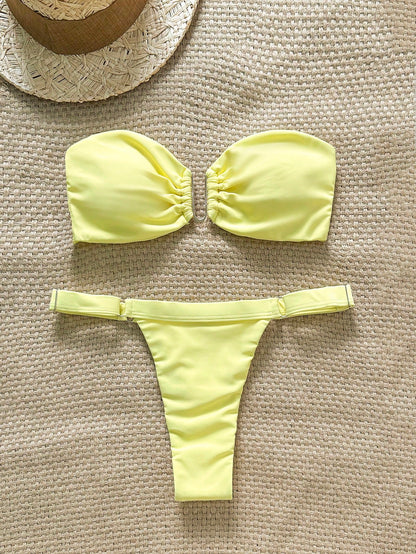 Bikini strapless sin tiras