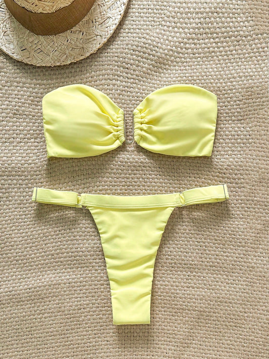 Bikini strapless sin tiras