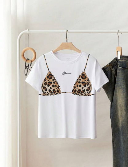 Camiseta Oversize con animal print