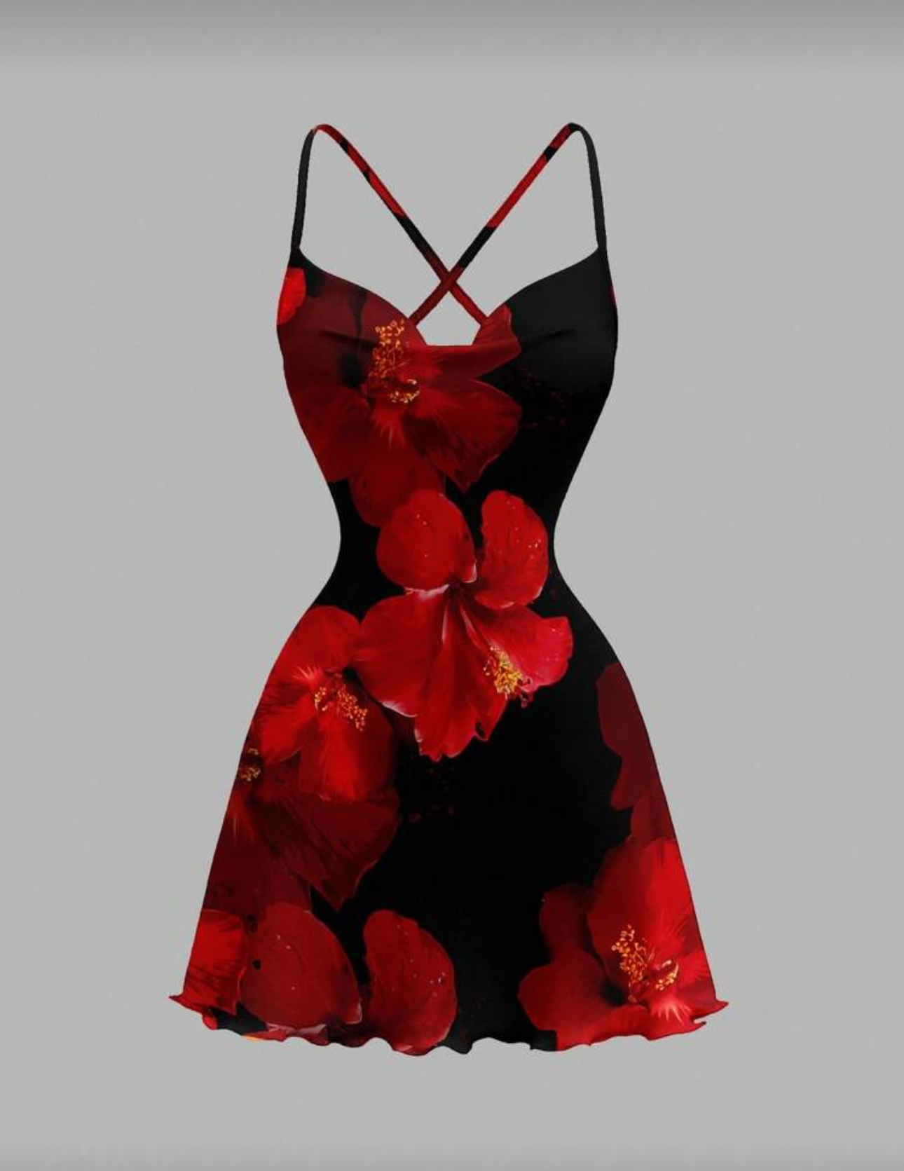 Vestido corto floreado