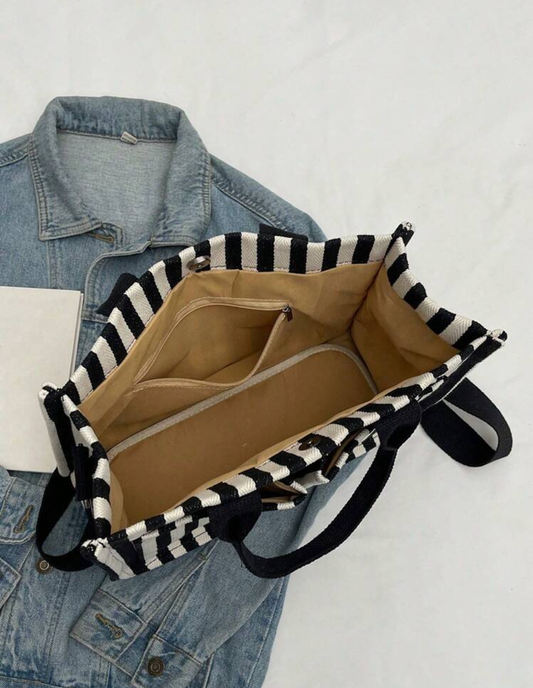Bolso de rayas