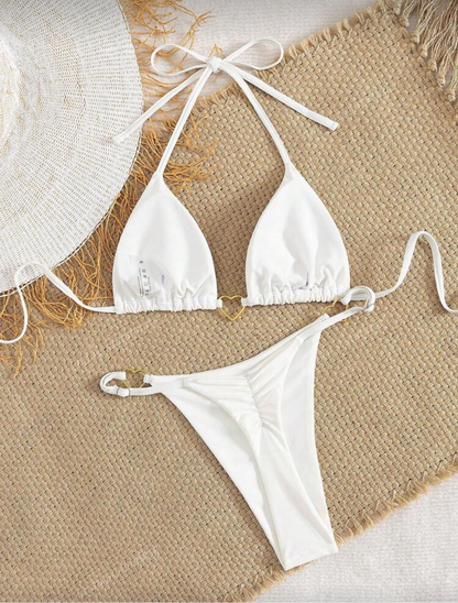 Bikini Semi hilo con corazón