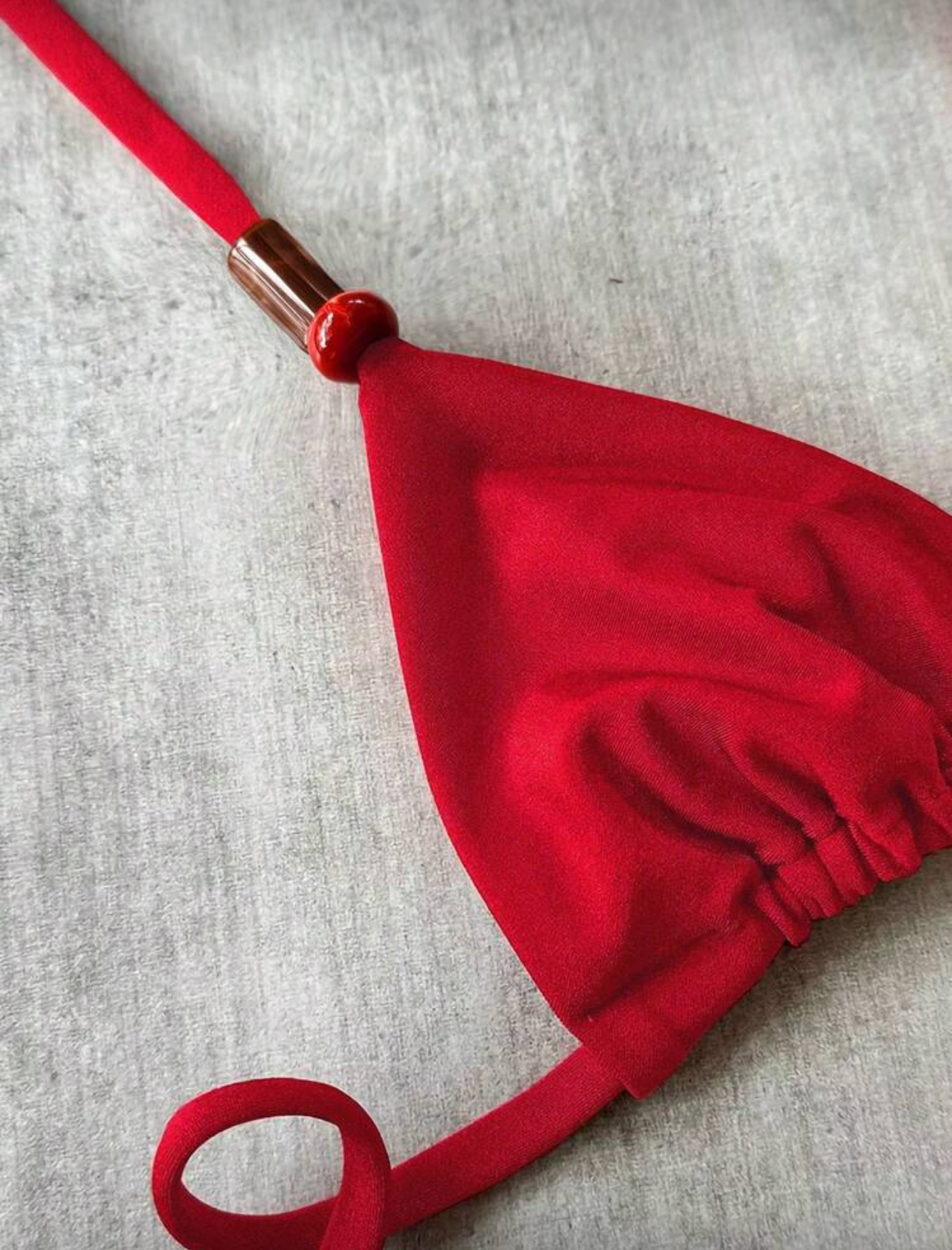 Bikini satén ajustable semi hilo