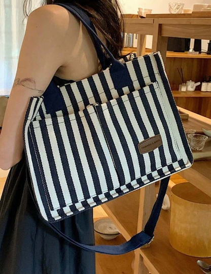 Bolso de rayas