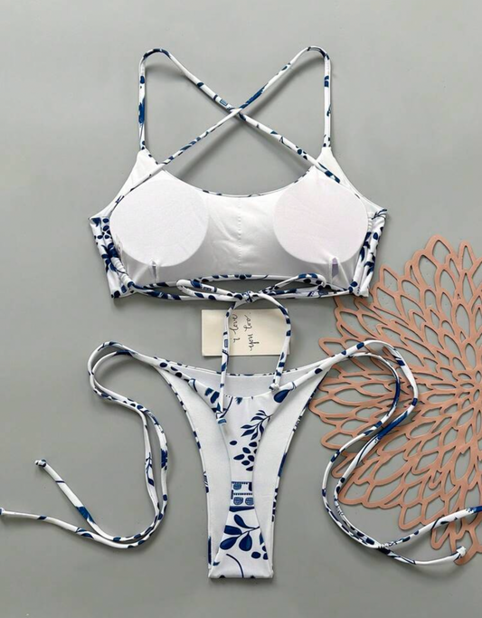 Bikini estampado Semi hilo