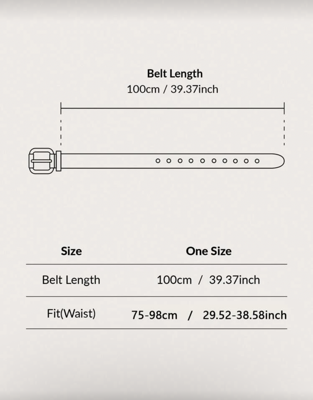 Correa cinturón INDIVIDUAL
