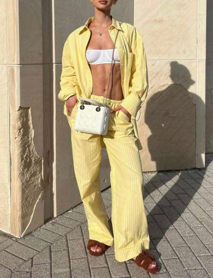 Conjunto largo de rayas