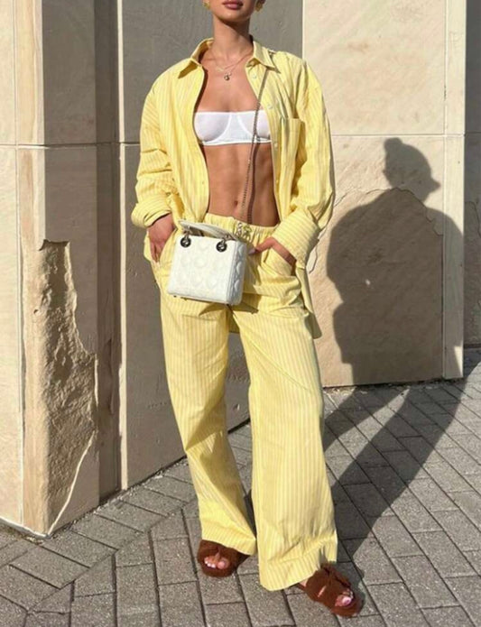 Conjunto largo de rayas