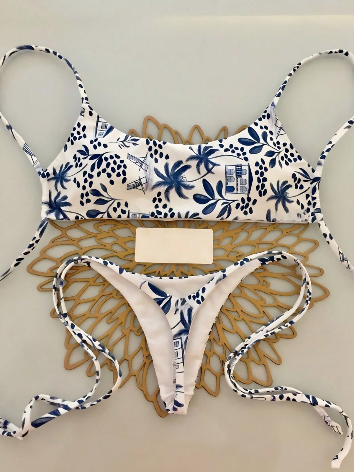 Bikini estampado Semi hilo