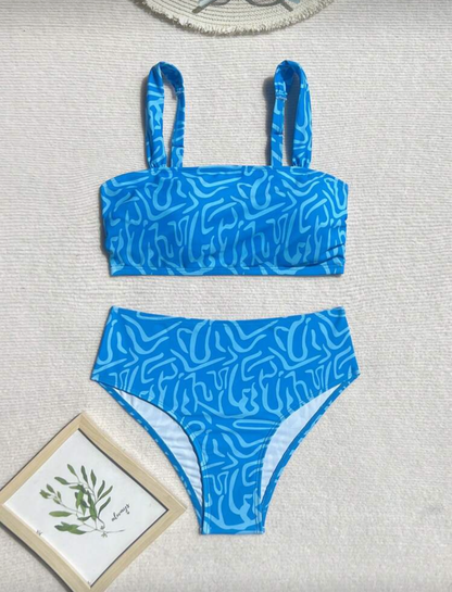 Bikini Semi alto estampado