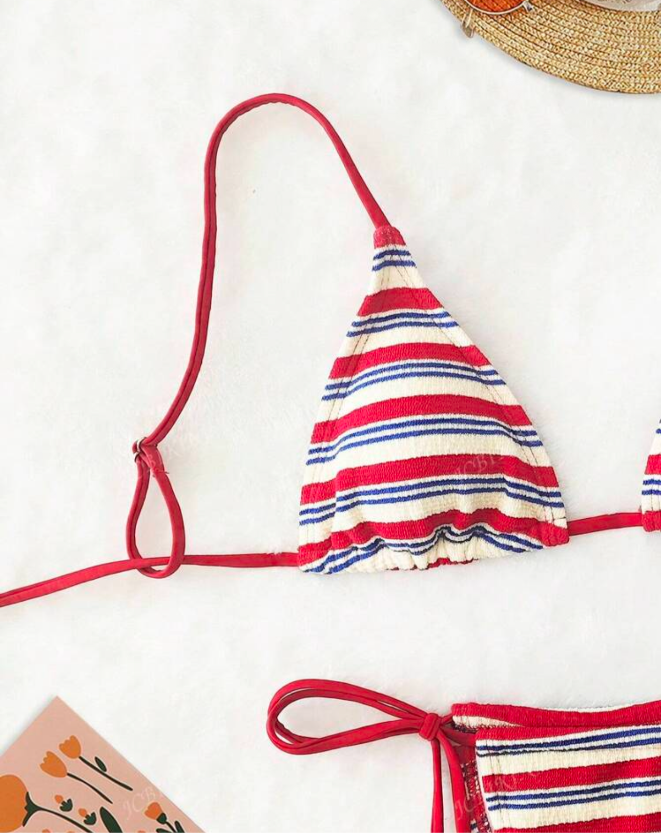 Bikini ajustable de rayas