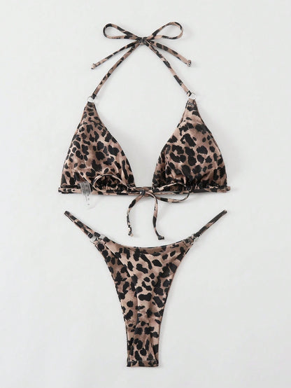 Bikini animal print semi hilo