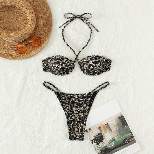 Bikini animal print con aro