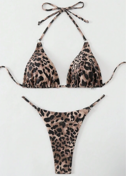 Bikini animal print semi hilo