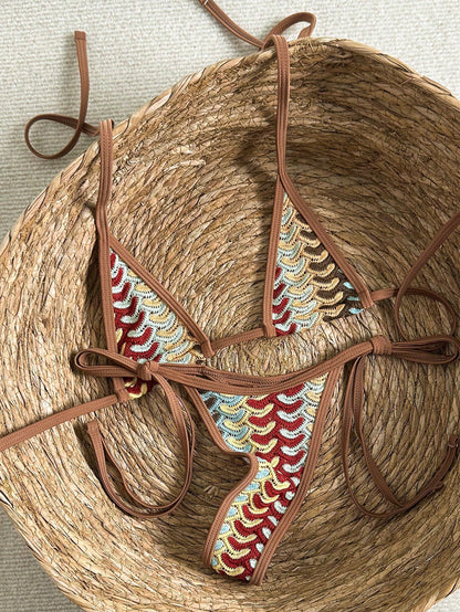 Mini Bikini ajustable con tejido