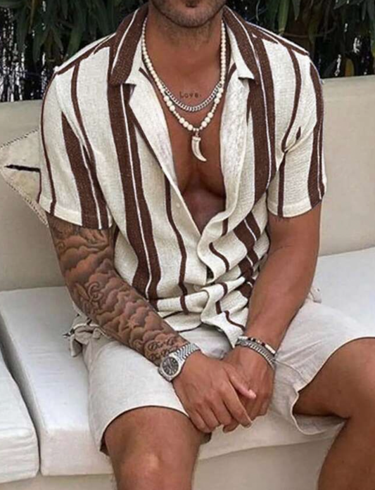 Camisa manga corta masculina