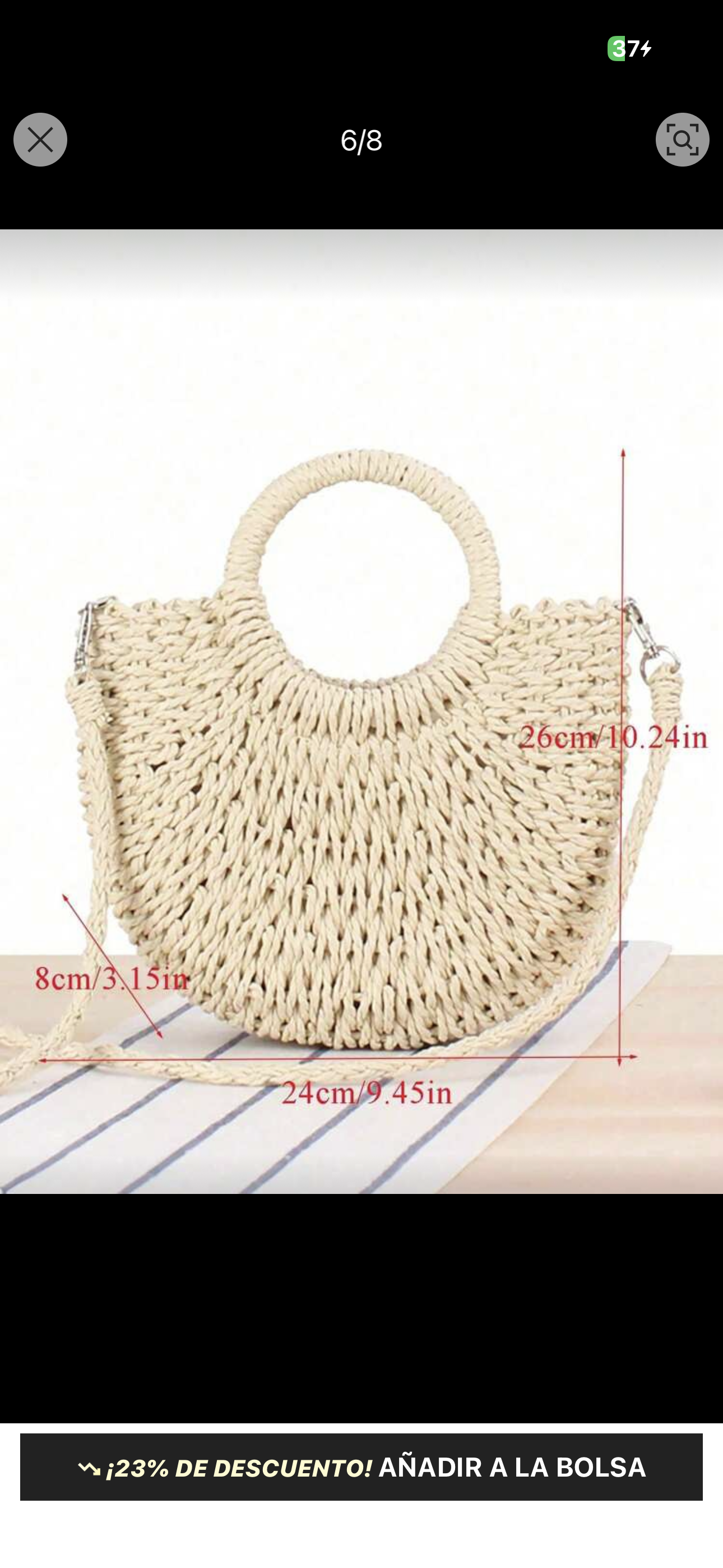 Cartera de paja (individual)