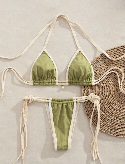 Bikini acanalado ajustable