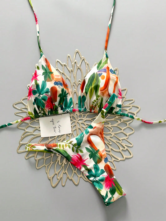 Bikini estampado hilo