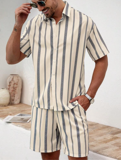 Conjunto masculino de rayas