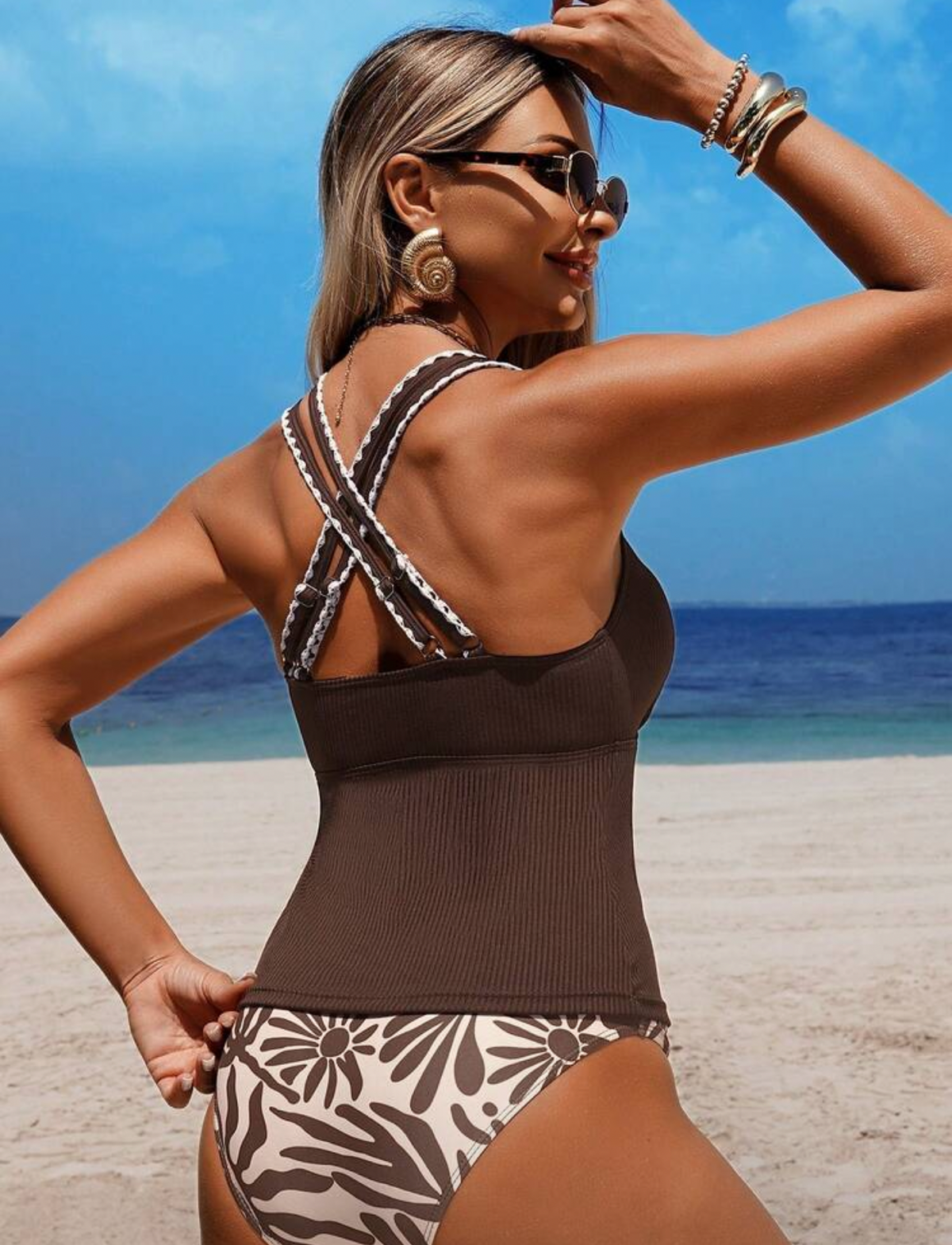 Bikini tankini de camisa