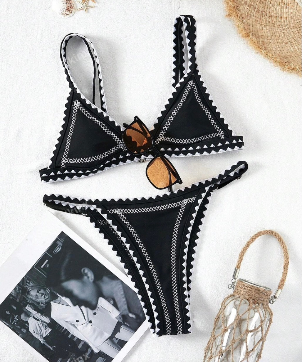 Bikini de punto tejido