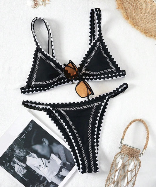 Bikini de punto tejido