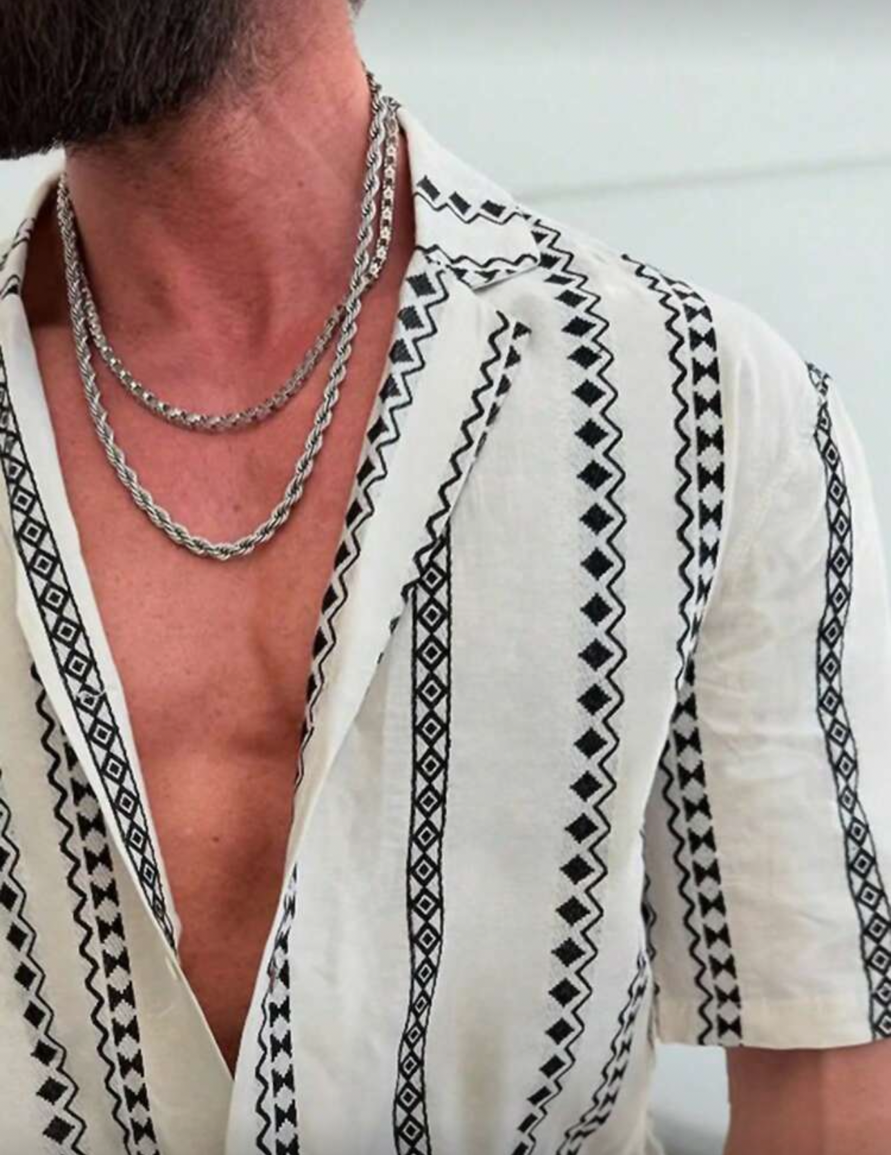 Camisa masculina estampada