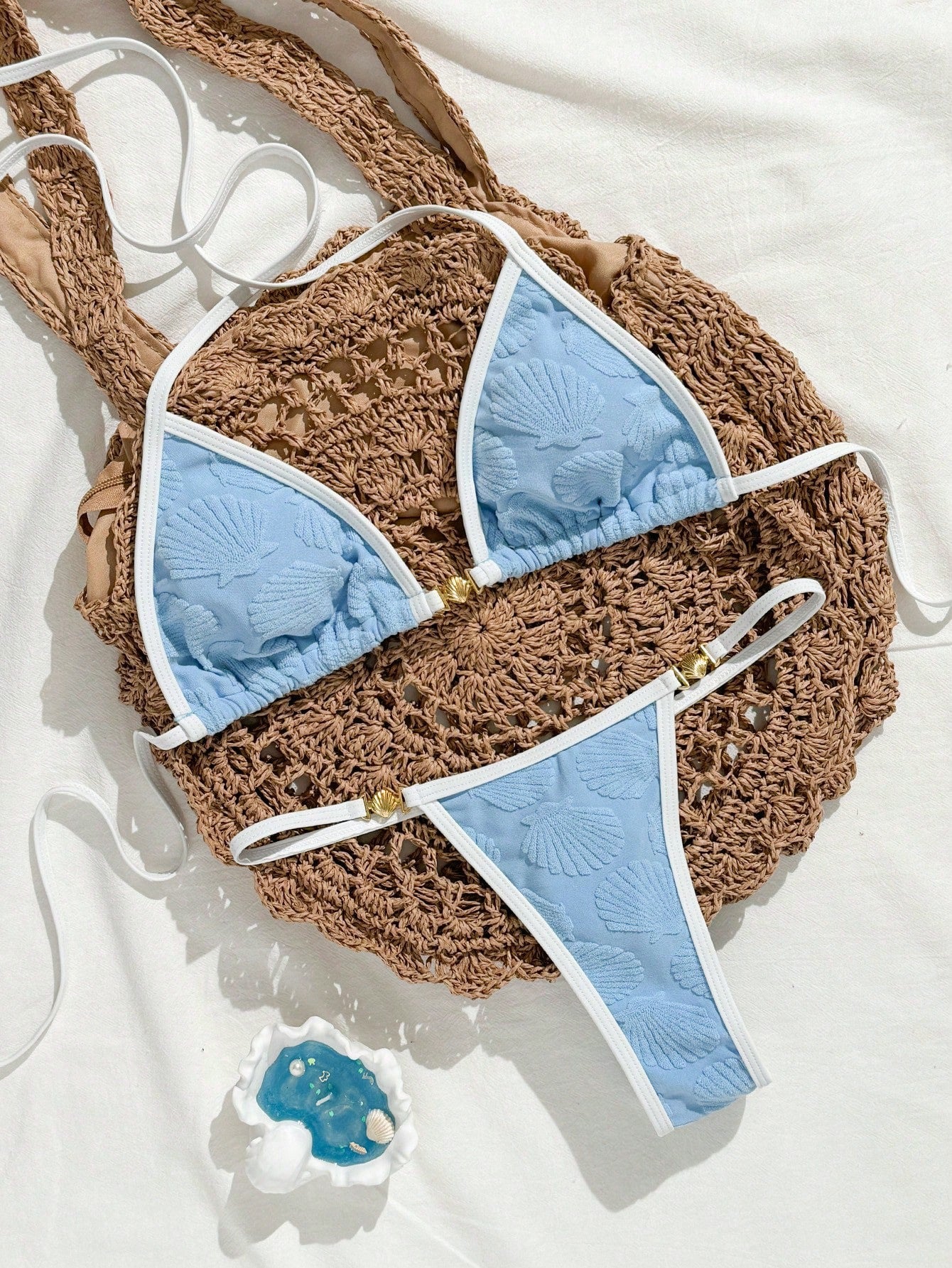 Bikini texturizado Semi hilo