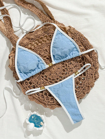 Bikini texturizado Semi hilo