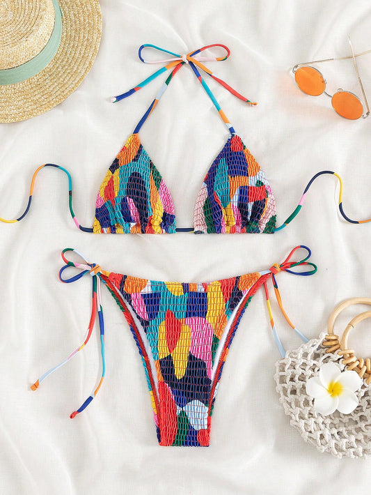 Bikini colorido ajustable