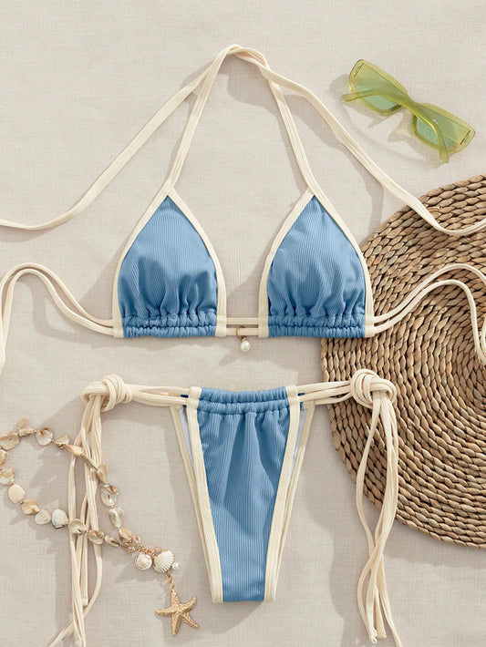 Bikini ajustable tela tipo toalla