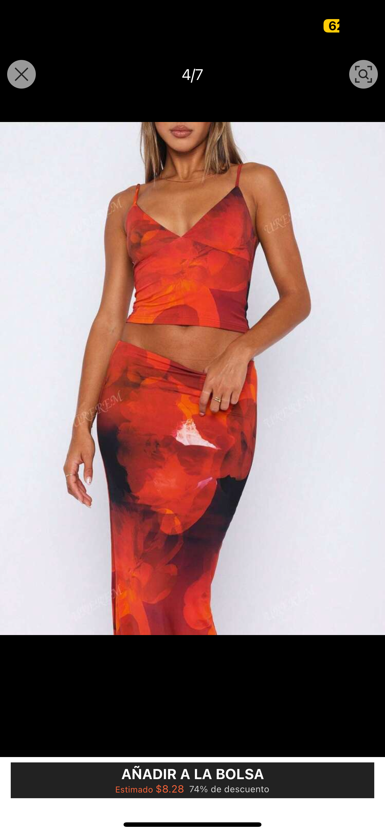 Conjunto largo floreado