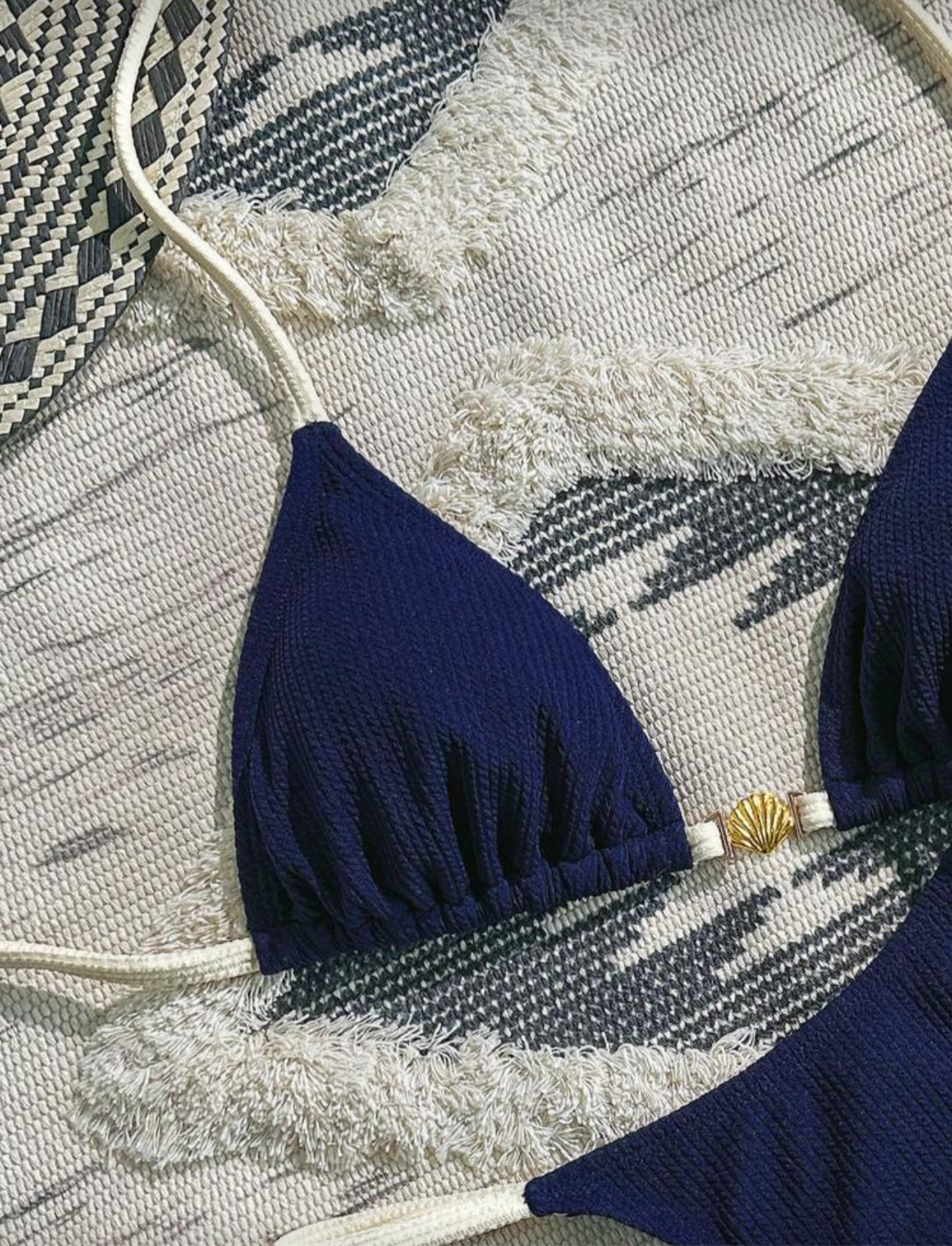 Bikini texturizado bi color