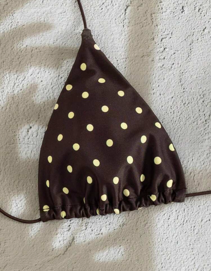 Bikini estampado ajustable Semi hilo
