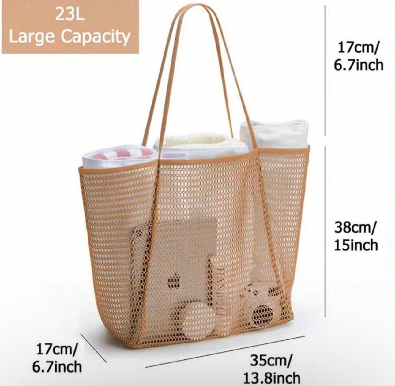 Bolso grande de malla