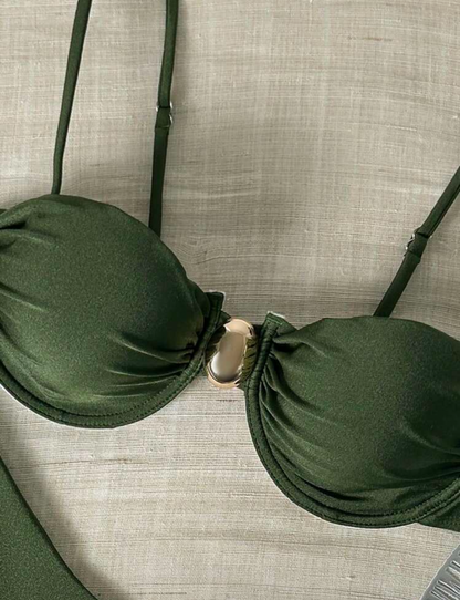 Bikini satén con aro