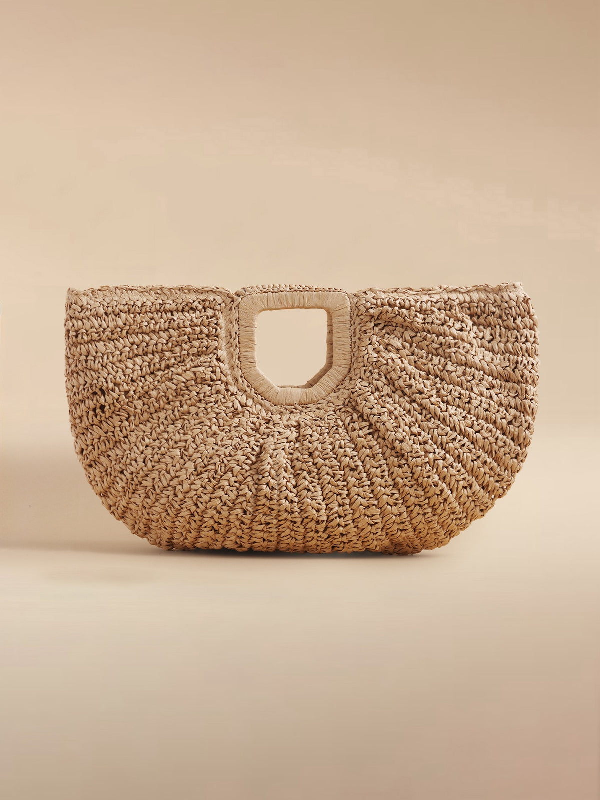 Cartera grande de paja