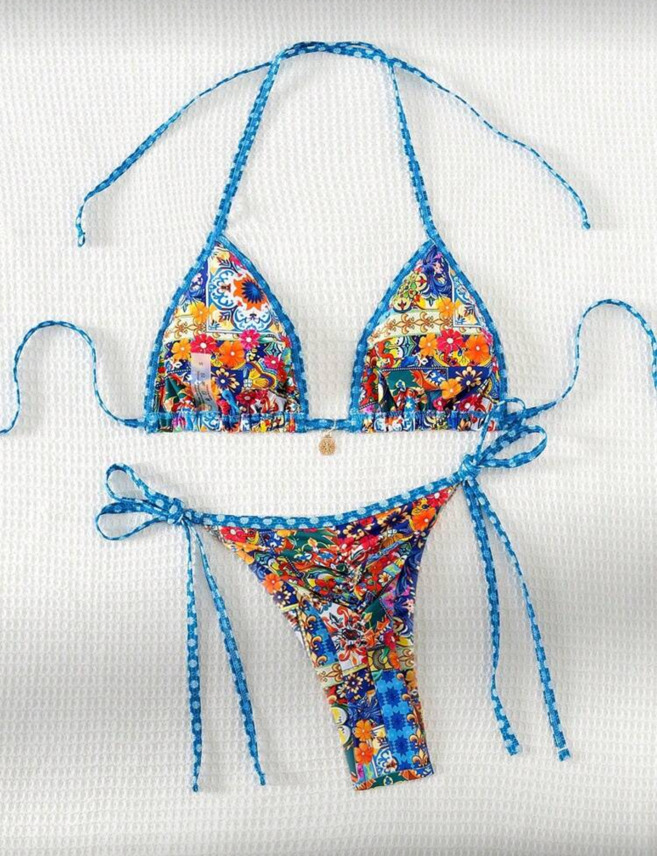 Bikini ajustable semi hilo estampado