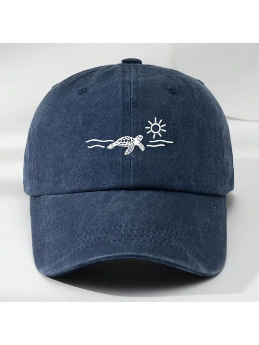Gorra estampada de jean